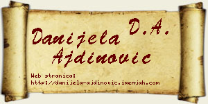 Danijela Ajdinović vizit kartica